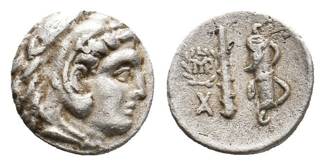 KINGS OF MACEDON. Alexander III 'the Great' (336-323 BC). AR Hemiobol. Babylon....