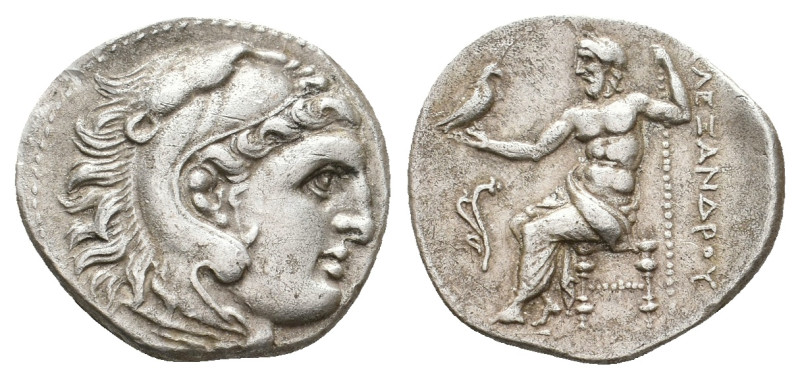 KINGS OF MACEDON. Alexander III 'the Great' (336-323 BC). AR Drachm. Uncertain m...