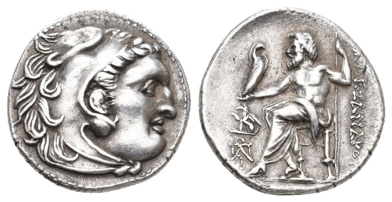 KINGS OF MACEDON. Alexander III 'the Great' (336-323 BC). AR Drachm. Teos.
Obv:...