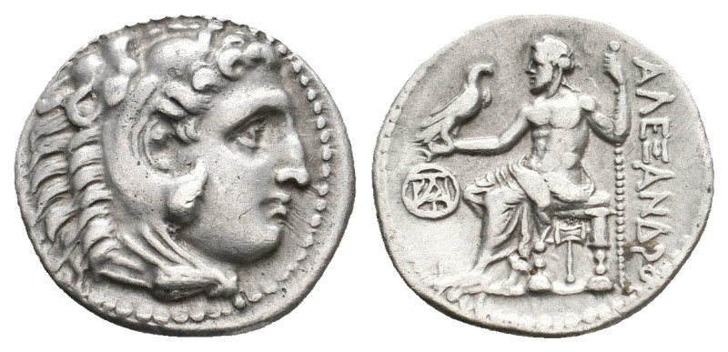 KINGS OF MACEDON. Alexander III 'the Great' (336-323 BC). AR Drachm. Miletos.
O...
