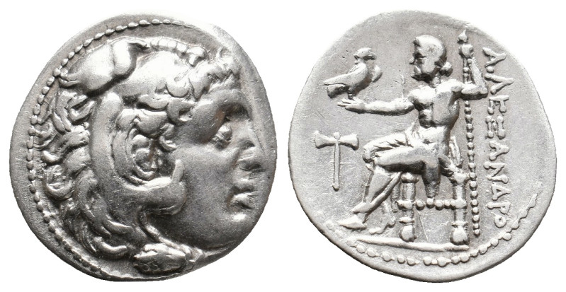 KINGS OF MACEDON. Alexander III 'the Great' (336-323 BC). AR Drachm. Miletos.
O...