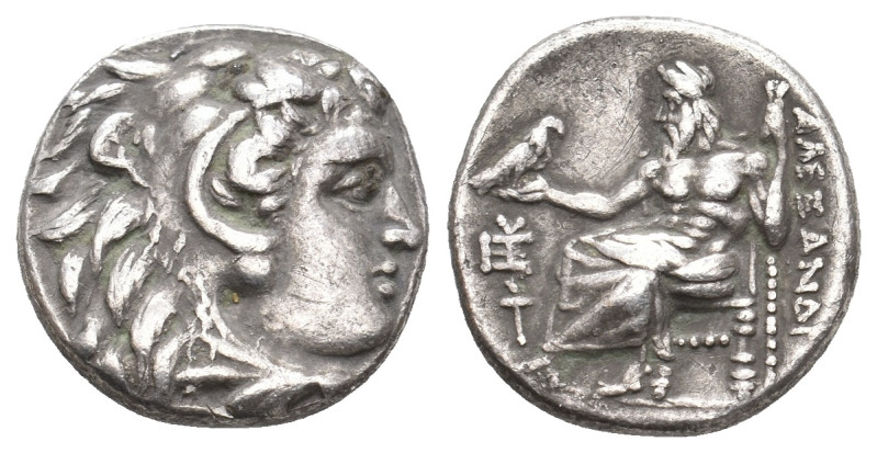 KINGS OF MACEDON. Alexander III 'the Great' (336-323 BC). AR Drachm. Sardes.
Ob...