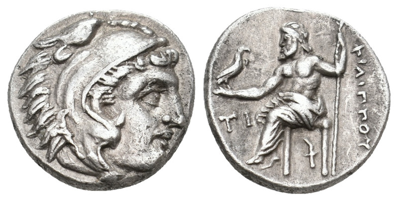 KINGS OF MACEDON. Philip III Arrhidaios (323-317 BC). AR Drachm. Sardes.
Obv: H...