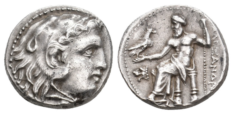 KINGS OF MACEDON. temp. Philip III – Lysimachos. (circa 323-280 BC). AR Drachm. ...