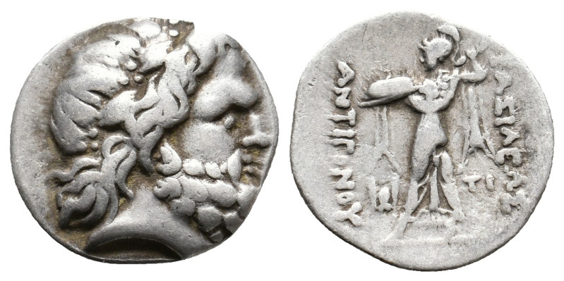 KINGS OF MACEDON. Antigonos Gonatas (271-265 BC). AR Drachm. Amphipolis.
Obv: H...