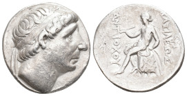 SELEUKID KINGDOM. Antiochos I (280-261 BC). AR Tetradrachm. Seleucia on the Tigris.
Obv: Laureate head of Anichos I right.
Rev.: BAΣIΛEΩΣ / ANTI-OXO...