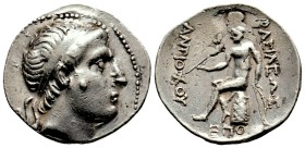SELEUKID KINGDOM. Antiochos Hierax (Circa 242-227 BC.) AR Tetradrachm. Uncertain (EΠO) mint, probably in Phrygia.
Obv: Diademed head right.
Rev: ΒΑΣ...