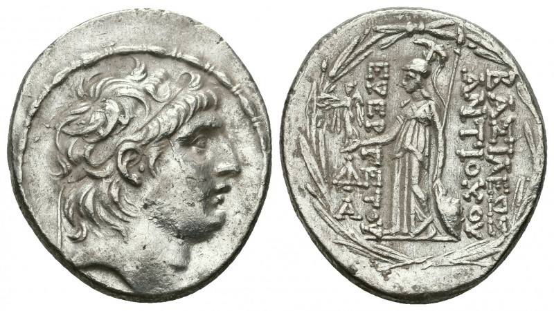 SELEUKID KINGDOM. Antiochos VII Euergetes (Sidetes) (138-129 BC). AR Tetradrachm...