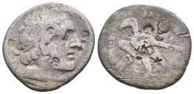 PTOLEMAIC KINGS OF EGYPT. Ptolemy II Philadelphos. (285-246 BC.) AR Tetradrachm. Alexandreia.
Obv: Diademed head of Ptolemy I right, wearing aegis.
...