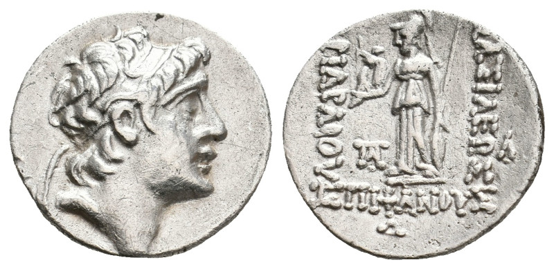 KINGS of CAPPADOCIA. Ariarathes VI. (circa 130-116 BC). AR Drachm.
Obv: Diademe...