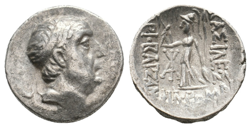 KINGS of CAPPADOCIA. Ariobarzanes. (circa 95-63 BC). AR Drachm.
Obv: Diademed h...
