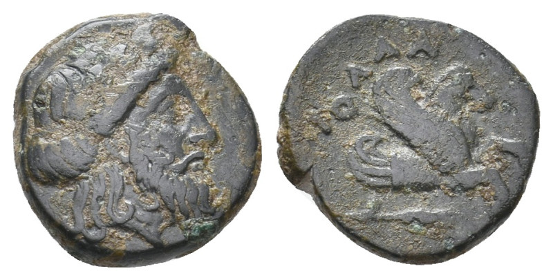 MYSIA. Iolla. (4th century BC). Ae
Obv: Laureate head of Zeus right.
Rev: ΙΟΛΛ...