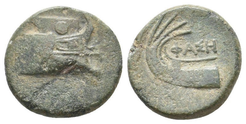 LYCIA. Phaselis. (Circa 250-221/0 BC). Ae.
Obv: Prow of galley right.
Rev: ΦΑΣ...