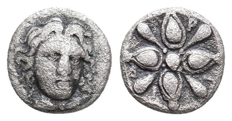 CARIAN SATRAPS. Pixodarus (ca. 341/0-336/5 BC). AR obol. Halikarnassos,
Obv. La...