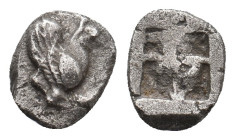 IONIA. Teos. (Circa 510-500 BC). AR Hemiobol
Obv:Forepart of Griffin right
Rev: Quadripartite incuse.
Asia Minor Coins #6932 (trihemiobol)
Conditi...
