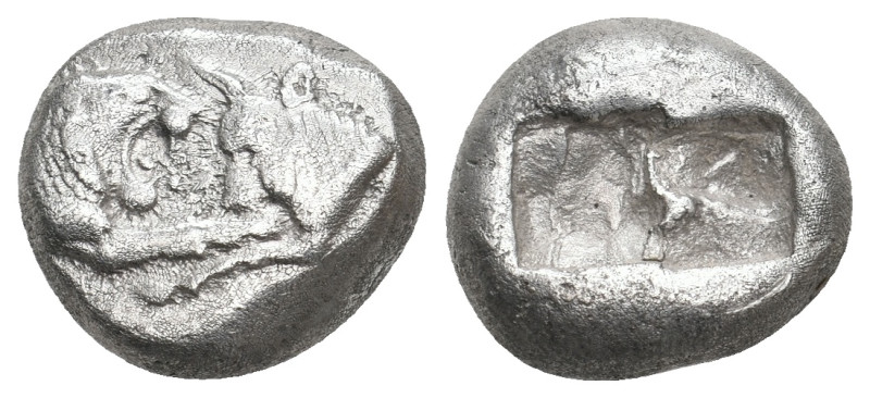 KINGS OF LYDIA. Sardes. Kroisos (Circa 564/53-550/39 BC). AR Half Stater.
Obv: ...