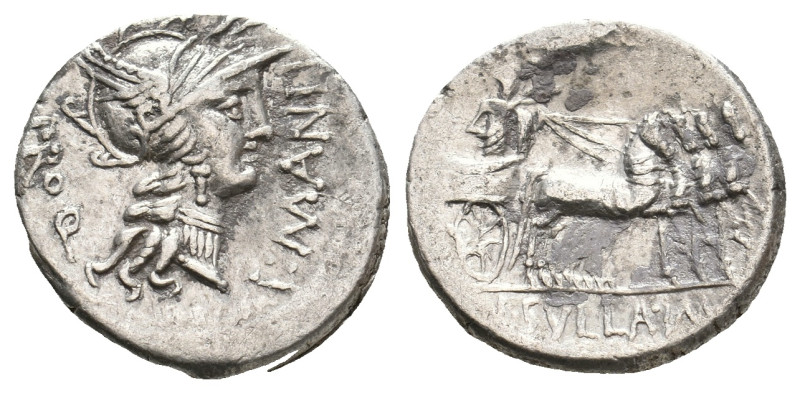 L. SULLA and L. MANLIUS TORQUATUS, 82 BC. AR, Denarius. Military mint moving wit...