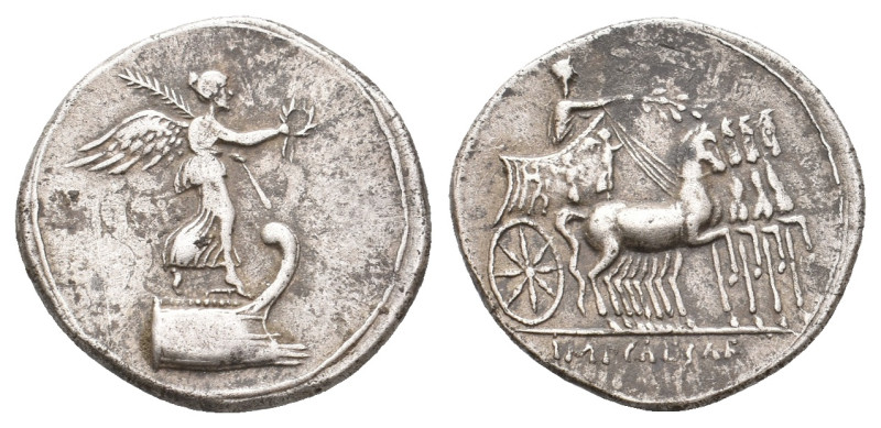 OCTAVIAN, 30 BC. AR, Denarius. Uncertain Italian mint, possibly Rome.
Obv: IMP ...