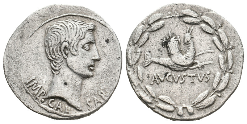 AUGUSTUS, 27 BC-14 AD. Cistophorus. Ephesus.
Obv: IMP CAESAR.
Bare head of Aug...