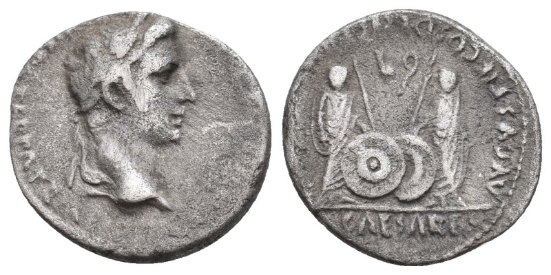 AUGUSTUS, 27 BC-AD 14. AR, Denarius. Lugdunum.
Obv: CAESAR AVGVSTVS DIVI F PATE...