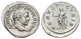 CARACALLA, 197-217 AD. AR, Denarius. Rome.
Obv: ANTONINVS PIVS AVG GERM.
Laureate head of Caracalla, right.
Rev: VENVS VICTRIX.
Venus standing lef...