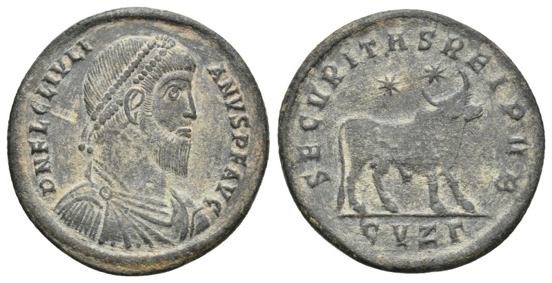 JULIAN II APOSTATA, 360-363 AD. AE. Cyzicus.
Obv: D N FL CL IVLIANVS P F AVG.
...