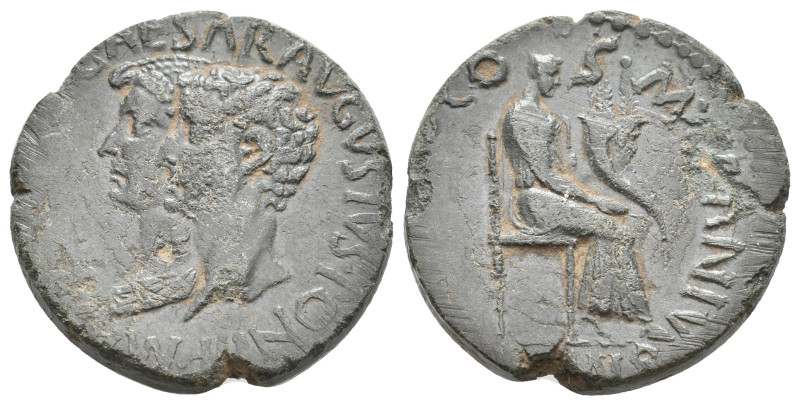 BITHYNIA, Uncertain mint. Augustus, with Julia Augusta Livia, 27 BC-14 AD. AE. M...