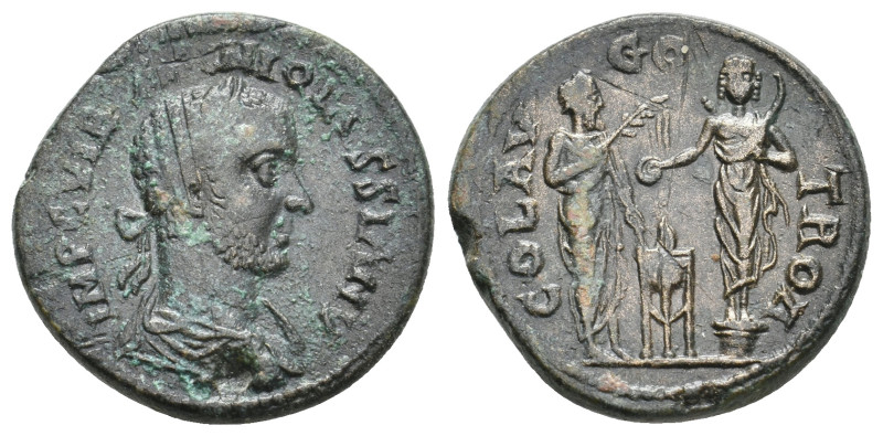 VERY RARE!

TROAS, Alexandria. Volusian, 251-253 AD. AE, As.
Obv: IMP C VIBI ...