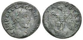 TROAS, Alexandria. Gallienus, 253-268 AD. AE, As.
Obv: IMP LICIN GALLIENV.
Laureate, draped and cuirassed bust of Gallienus, right.
Rev: COL AVG TR...