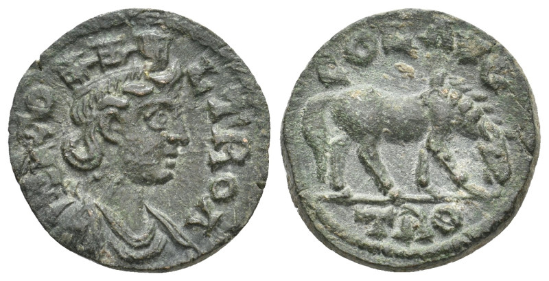 TROAS, Alexandria. Pseudo-autonomous, Mid 3rd century AD. AE.
Obv: COL TROA.
D...