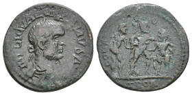 Drunken Hercules!

TROAS, Alexandria. Valerian I, 253-260 AD. AE, As.
Obv: IMP LIC VALERIANVS AV.
Laureate, draped and cuirassed bust of Valerian,...