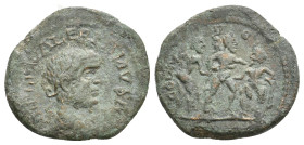 Drunken Hercules!

TROAS, Alexandria. Valerian I, 253-260 AD. AE, As.
Obv: IMP LIC VALERIANVS AV.
Laureate, draped and cuirassed bust of Valerian,...