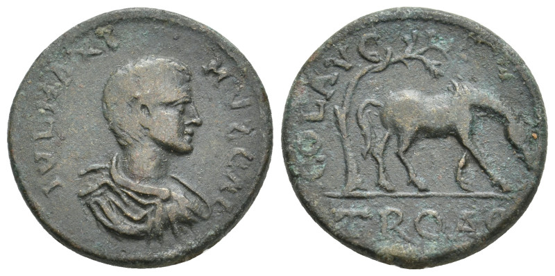 TROAS, Alexandria. Maximinus I, 235-238 AD. AE.
Obv: IVL MAXIMVS CAE[…].
Bare-...