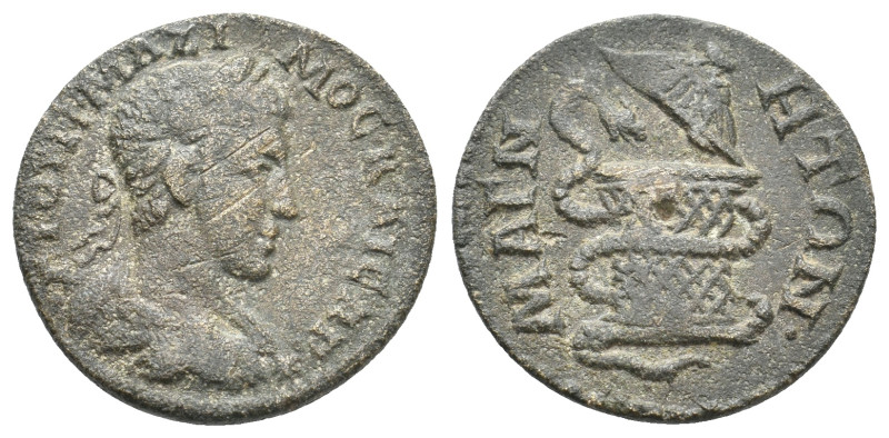 IONIA, Magnesia ad Maeandrum. Maximinus as Caesar, 235-238 AD.
Obv: Γ Ι ΟΥΗ ΜΑΖ...