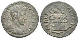 IONIA, Magnesia ad Maeandrum. Maximinus as Caesar, 235-238 AD.
Obv: Γ Ι ΟΥΗ ΜΑΖΙΜΟϹ ΚΑΙϹΑΡ.
Laureate, draped and cuirassed bust of Maximus, right.
...