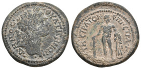 LYDIA, Thyatira. Pseudo-autonomous. Time of Commodus, circa 184-187 AD. AE.
Obv: ΔΗΜΟϹ ΘΥΑΤΙΡΗΝΩΝ.
Laureate head of the Demos (youthful), right.
Re...