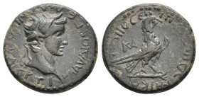 PHRYGIA, Amorium. Claudius, 41-54 AD. AE.
Obv: ΤΙ ΚΛΑΥΔΙΟϹ ΓƐΡΜΑΝΙΚΟϹ ΚΑΙϹΑΡ.
Laureate head of Claudius, right.
Rev: ƐΠΙ ΠƐΔWΝΟϹ ΚΑΙ ΚΑΤWΝΟϹ [ΑΜΡ]....