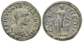 PHRYGIA. Eucarpea. Maximus I, 235-238 AD. AE.
Obv: ΑΥΤ Κ Γ ΙΟΥ ΟΥΗΡ ΜΑΞΙΜƐΙΝΟϹ.
Laureate and cuirassed bust of Maximinus, right.
Rev: ƐΥΚΑΡΠƐΩΝ.
A...
