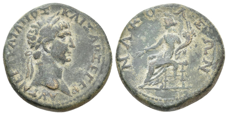 PHRYGIA, Nacolea. Trajan, 98-117 AD. AE.
Obv: ΑΥ ΝΕΡ ΤΡΑΙΑΝΟΣ ΚΑΙΣΑΡ ΣΕ ΓΕΡ.
L...