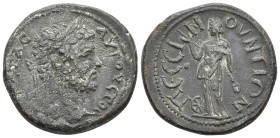 RARE.

GALATIA. Pessinus. Geta , 209-211 AD. AE.
Obv: ΓЄTAC AYΓOYCT.
Laureate head of Geta, right
Rev: ΠЄCCINOYNTΙΩN.
Nemesis standing left, hol...