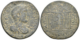 PISIDIA, Apollonia Mordiaeum. Gallienus, 253-268 AD. AE.
Obv: AVT K Π ΛI ΓΑΛΛΙΗΝ.
Laureate, draped and cuirassed bust of Gallien, right.
Rev: ΑΠΟΛΛ...