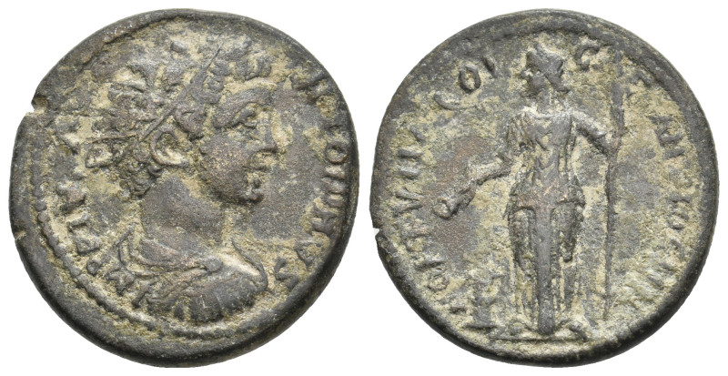 PISIDIA, Antioch. Caracalla, 198-217 AD. AE.
Obv: IMP PIVS ANTONINVS.
Draped b...