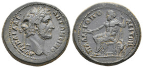 PISIDIA, Palaeopolis. Antoninus Pius, 138-161 AD. AE.
Obv: ΑVΤ ΚΑΙ ΑΔΡ ΑΝΤΩΝЄΙΝΟС.
Laureate head of Antoninus Pius, right.
Rev: ΠΑΛΑΙΟΠΟΛƐΙΤΩΝ.
Ze...