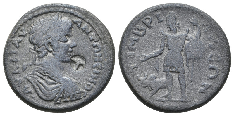 PISIDIA, Timbriada. Caracalla, 198-217 AD. AE.
Obv: AY K M AV ANTΩNEINOC.
Laur...