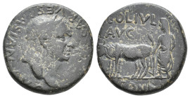 LYCAONIA, Iconium as Claudiconium. Vespasian, 69-79 AD. AE.
Obv: IMP CAESAR VESPASIAN AVG. Laureate head of Vespasian, right.
Rev: COL IVL AVG ICONI...