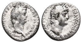 CAPPADOCIA, Caesarea. Nero with Divus Claudius, 54-68 AD. AR, Drachm.
Obv: NERO CLAVD DIVI CLAVD F CAESAR AVG GERMA.
Laureate head of Nero, right.
...