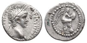 CAPPADOCIA, Caesarea. Nero, 54-68 AD. AR, Hemidrachm.
Obv: NERO CLAVD DIVI [CLAVD F CAESAR AVG GERMANI].
Laureate head of Nero, right.
Rev: Victory...