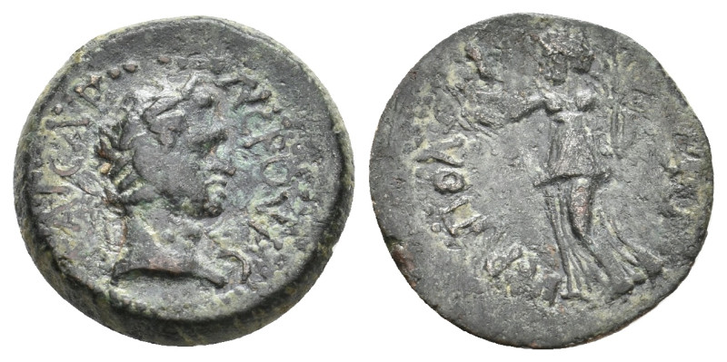 CILICIA, Hierapolis-Castabala. Nerva, 96-98 AD. AE.
Obv: ΝΕΡΟΥΑϹ ΚΑΙϹΑΡ.
Laure...