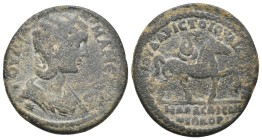 LYDIA, Philadelphia. Severus Alexander
Ob:	ΙΟΥΛΙΑ ΜΑΜƐΑ ϹƐΒ. Diademed and draped bust of Julia Mamaea
Rev: [ƐΠ]Ι ΙΟΥΛ ΑΡΙϹΤΟ ΙΟΥΛΙ[ΑΝΟΥ ΦΛ] ΦΙΛΑΔƐΛΦ...