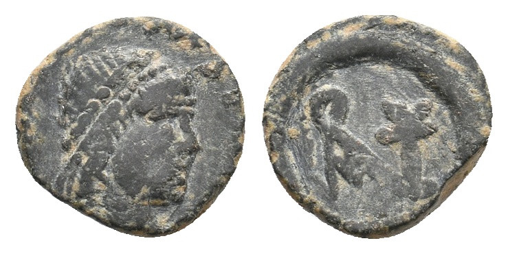 ANASTASIUS I, 491-518 AD. AE, Nummus. Constantinople.
Obv: Diademed, draped and...